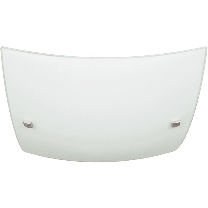 Plafón Marselha Cuadrado 30 cm Opaco Interlusa - Vista frontal principal en fondo blanco | LuzGurú