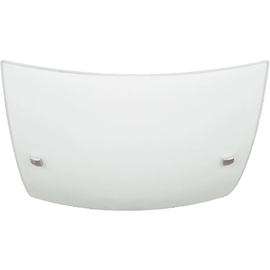 Plafón Marselha Cuadrado 30 cm Opaco Interlusa - Vista frontal principal en fondo blanco | LuzGurú