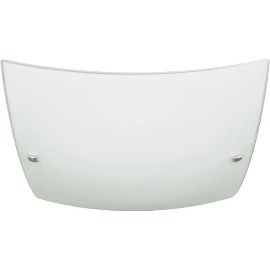 Plafón Moderno Marselha Cuadrado 40 cm Opaco Lumit Interlusa - Vista frontal principal en fondo blanco | LuzGurú