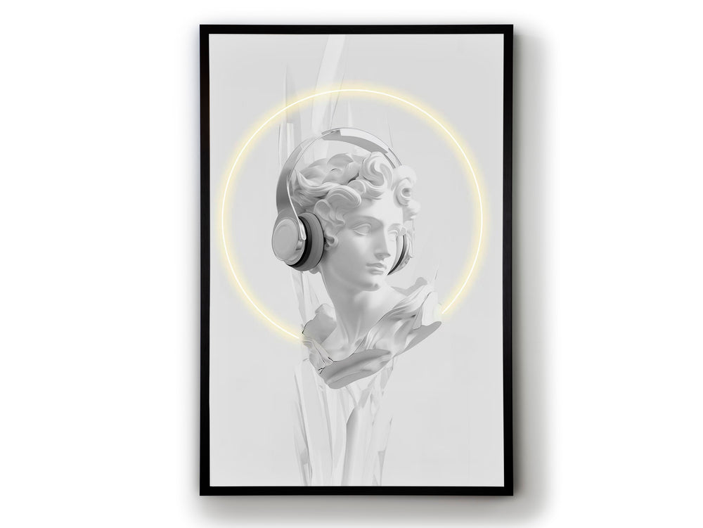 Cuadro Decorativo con Luz LED Busto 80x120 cm Schuller