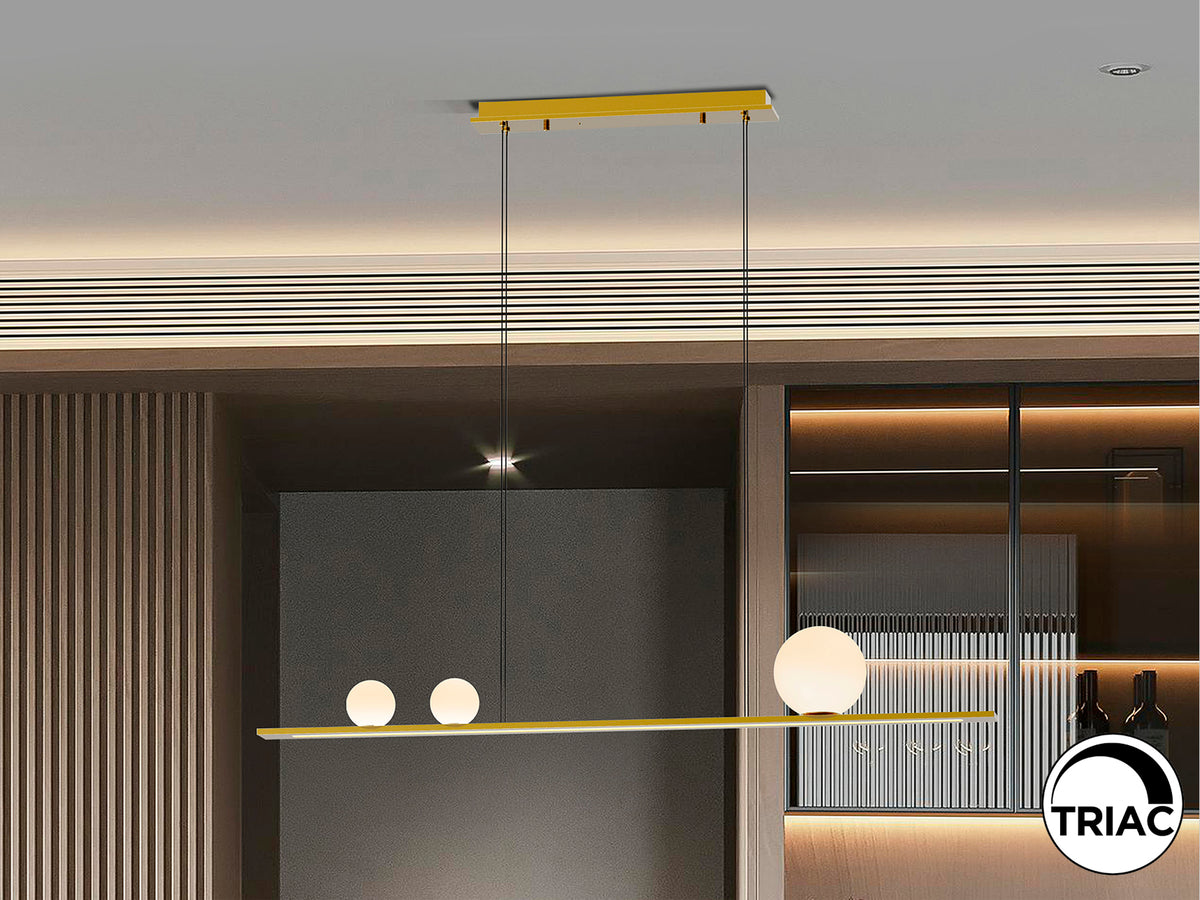 Lámpara de Techo LED Mila 120 cm 31W Schuller - Dorado | Schuller · Ref. 504317
