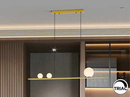 Lámpara de Techo LED Mila 120 cm 31W Schuller - Dorado | Schuller · Ref. 504317