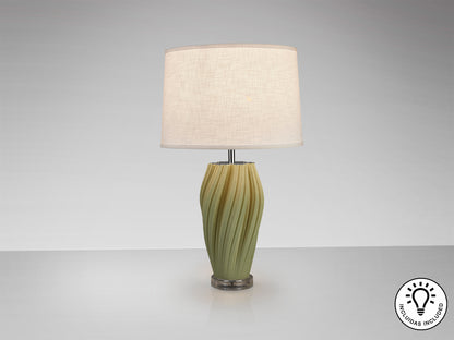 Lámpara de Sobremesa Salome 70 cm Cerámica Verde Claro Schuller en ambiente decorado | Schuller