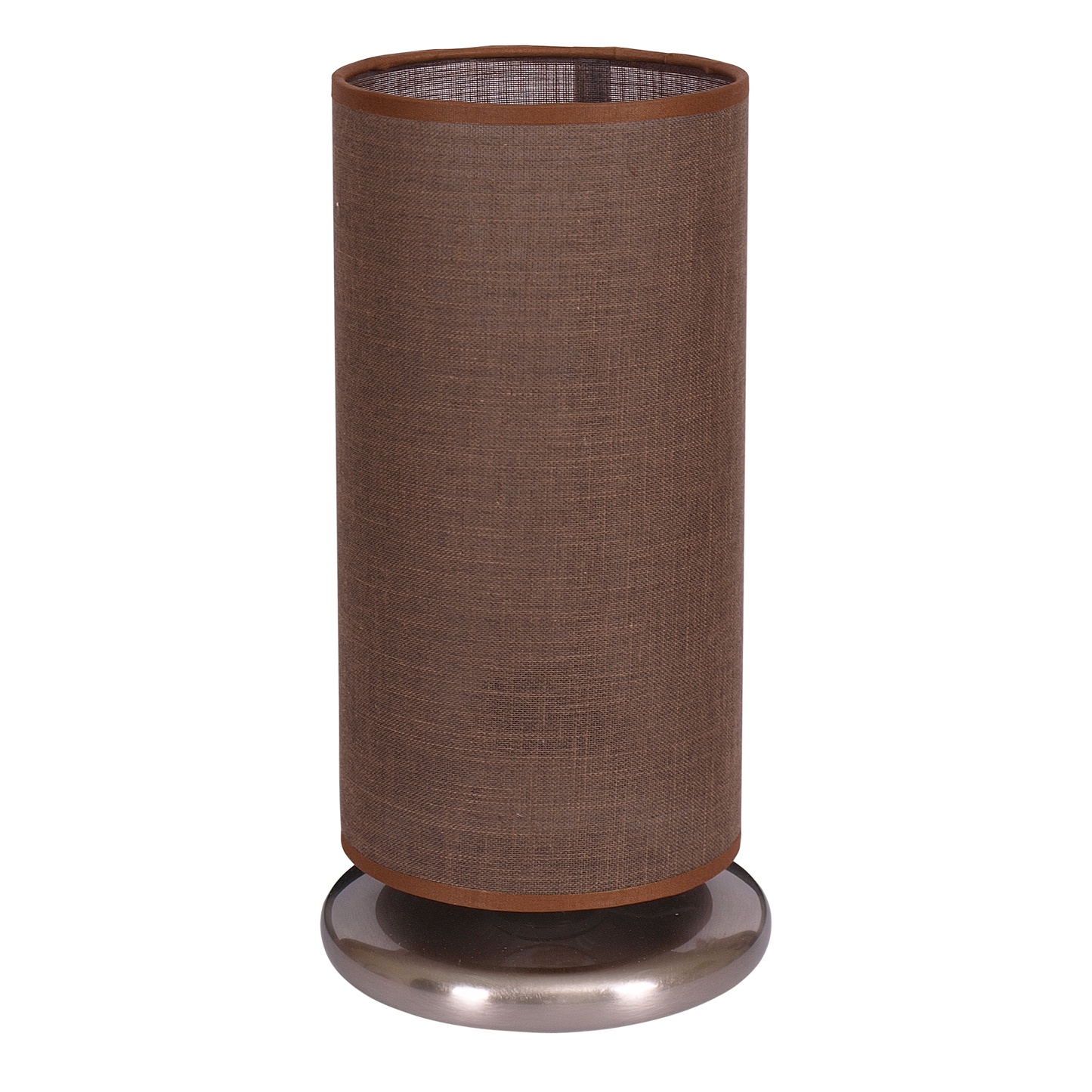 Sobremesa Altea marrón cilíndrica de Fabrilamp, perfecta para la decoración de tu hogar. Disponible en luzguru.com