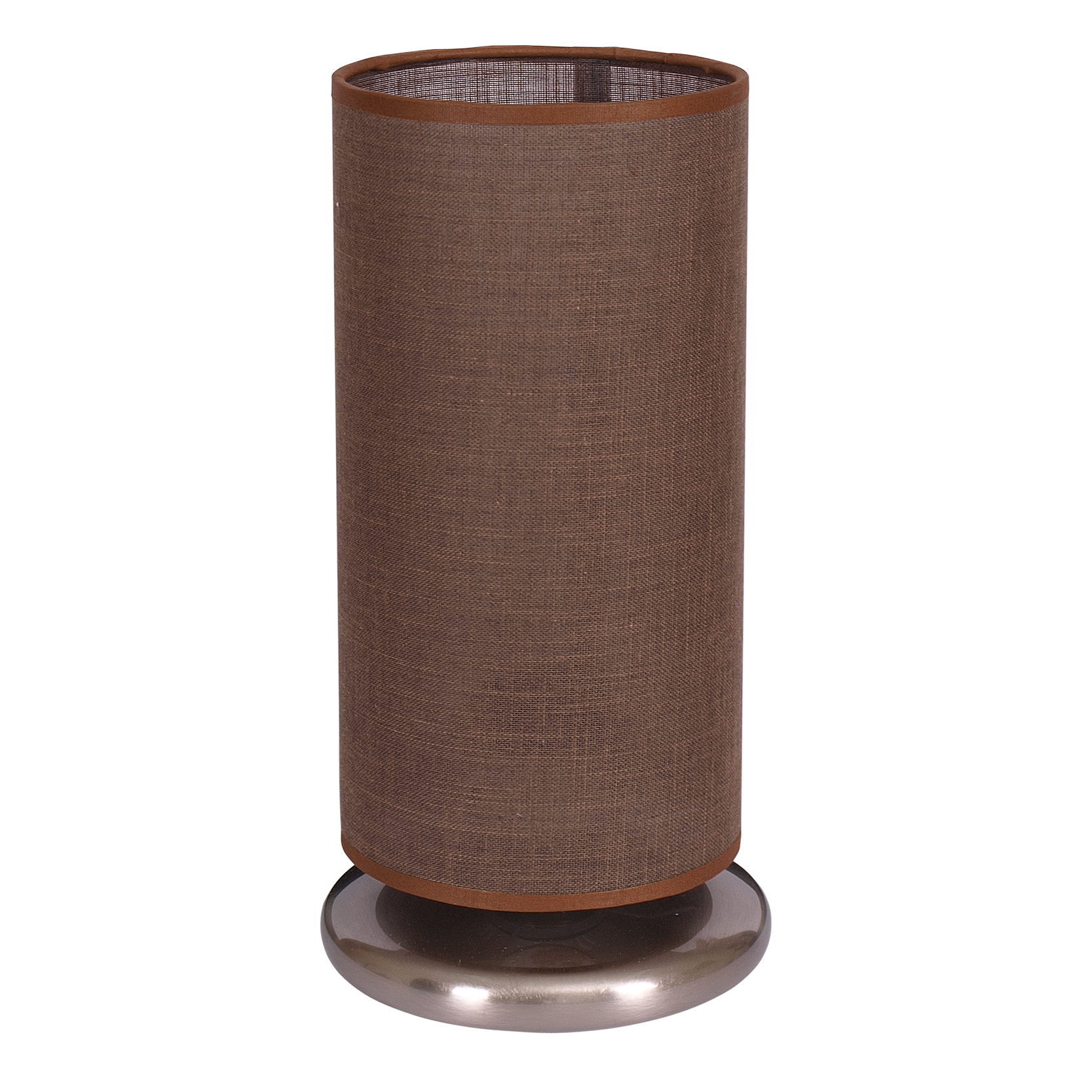 Sobremesa Altea marrón cilíndrica de Fabrilamp, perfecta para la decoración de tu hogar. Disponible en luzguru.com