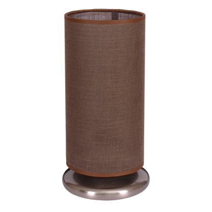 Sobremesa Altea marrón cilíndrica de Fabrilamp, perfecta para la decoración de tu hogar. Disponible en luzguru.com