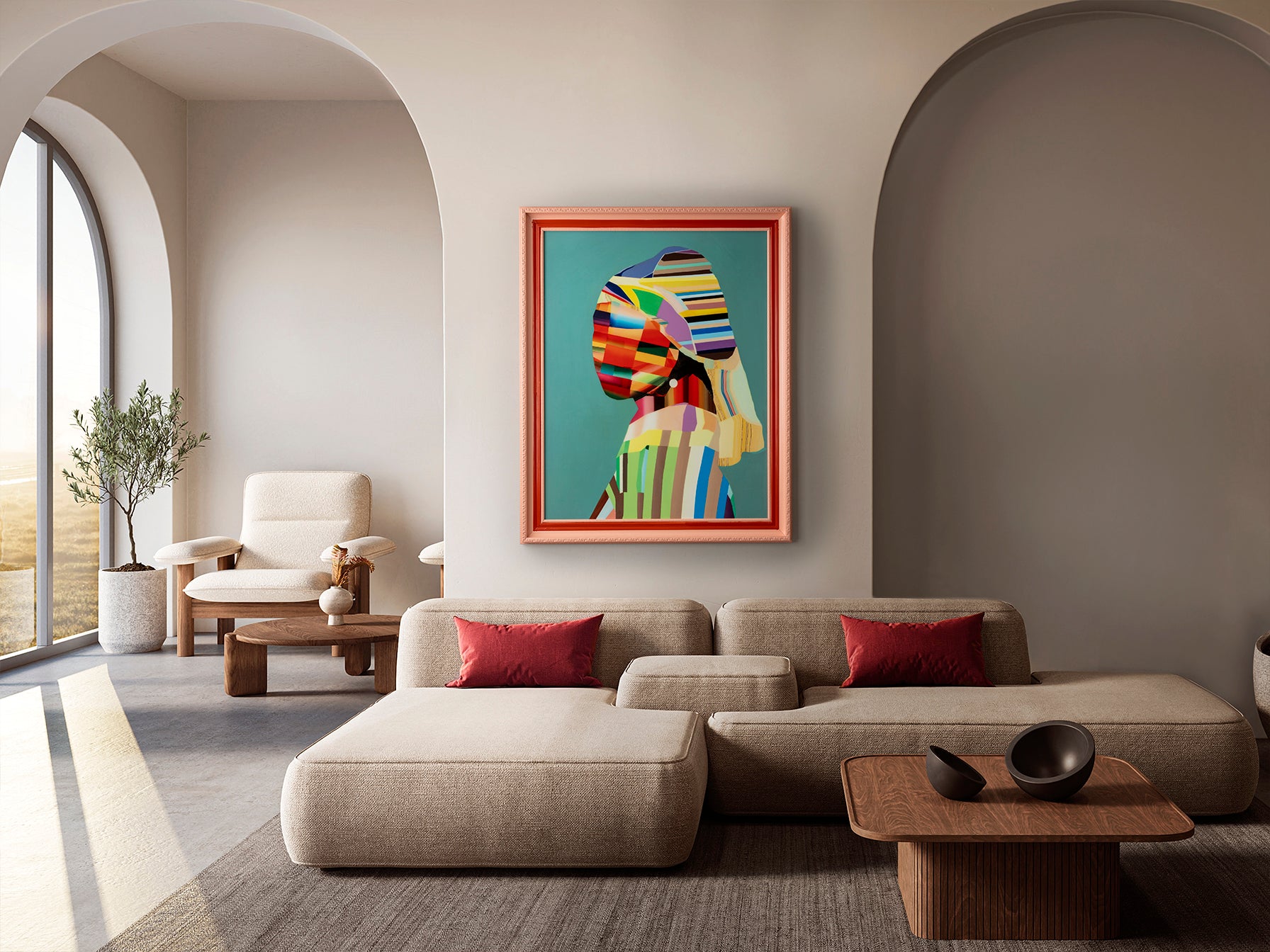 Cuadro Joven con Perla Pop 84x104 - Schuller - 302173 - Vista 2