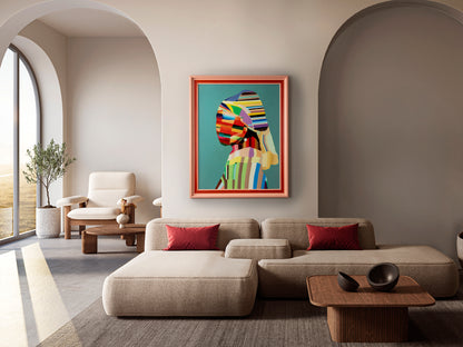 Cuadro Joven con Perla Pop 84x104 - Schuller - 302173 - Vista 2