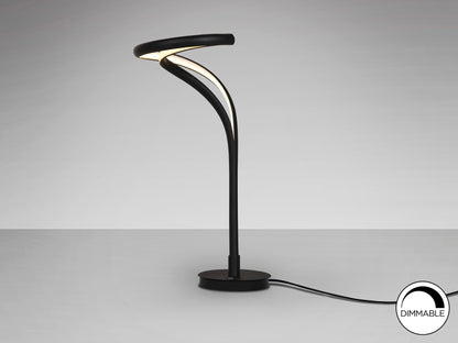 Lámpara de Sobremesa LED Danza 21W Negro Mate Schuller en ambiente decorado | Schuller