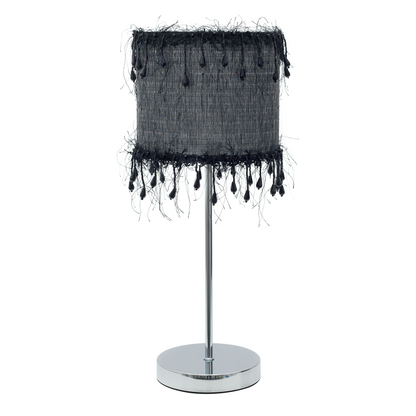 Lámpara Hilos fabricada en metal color negro, estilo vintage