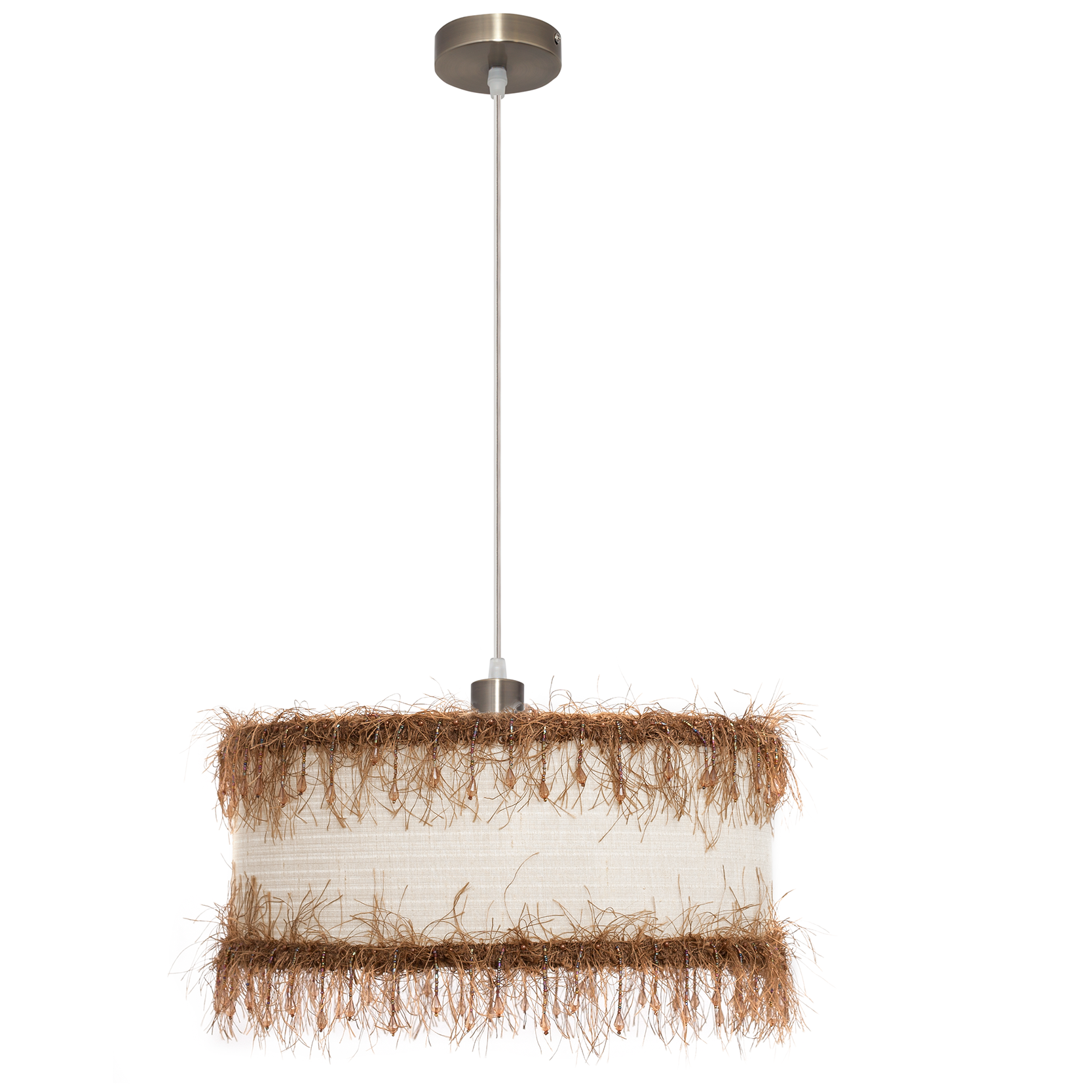 Lámpara colgante con altura ajustable hasta 100cm para interior