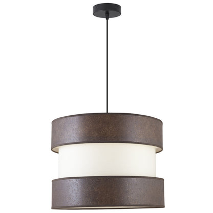 Colgante Dion óxido coton crudo Alemar - Vista principal con pantallas cilíndricas