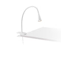 LENA Lámpara de Pinza Blanca LED Faro, Iluminación de Escritorio 52059
