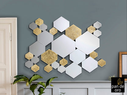 Espejo Decorativo de Pared Nadia 121 cm Pan de Oro Schuller en ambiente decorado | Schuller