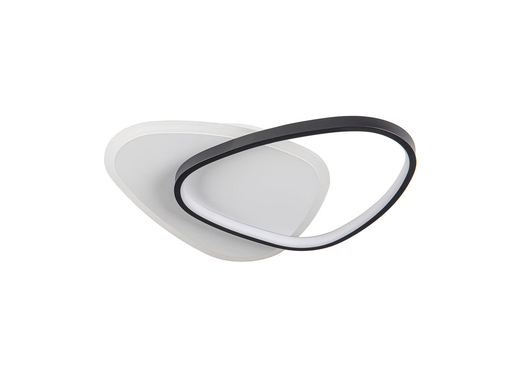 Plafón de Techo LED Romo 28W Blanco y Negro Mate Schuller