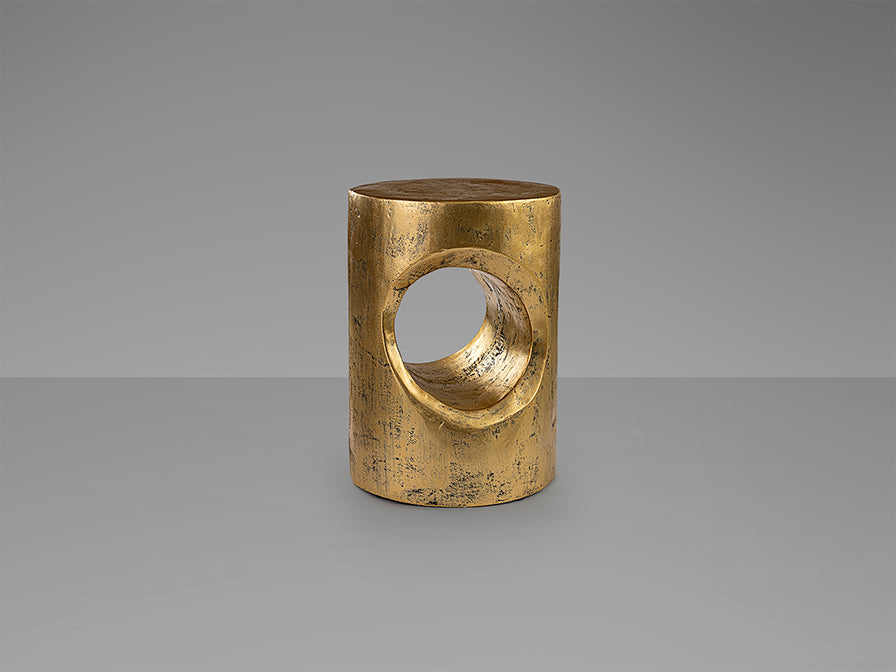 Mesa Auxiliar Hole Dorada - Oro Patinado - Schuller - 409018 - Vista 4