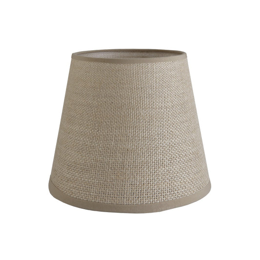 Pantalla cónica 20 cm tela saco marrón E-27 ALEMAR - Vista principal