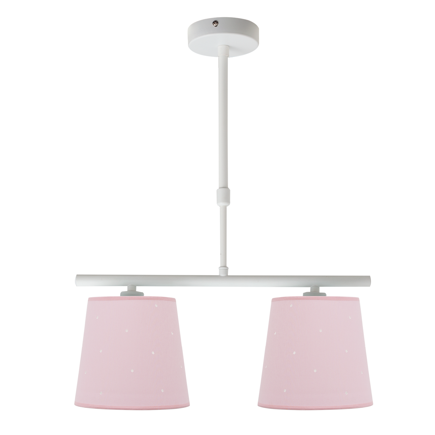 Lámpara Consciencia fabricada en Metal y Textil color Rosa