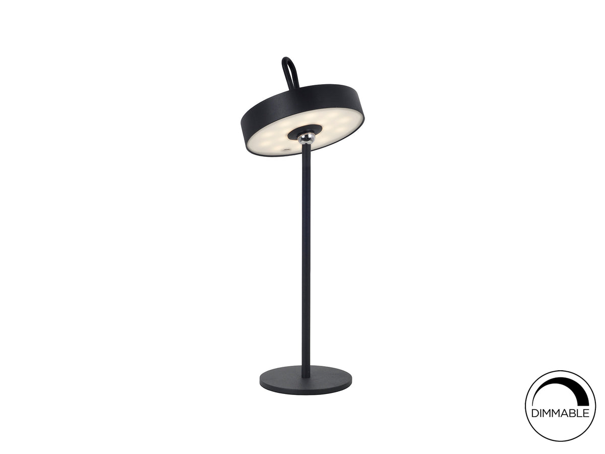 Lámpara de Sobremesa LED Portátil Gong 35 cm Schuller - Negro | Schuller · Ref. 551845