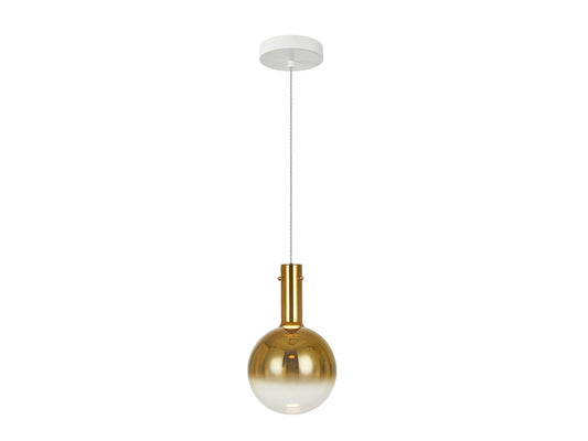 Lámpara Colgante Matices 1L LED 4W Blanco Mate y Oro Schuller - vista principal | Schuller