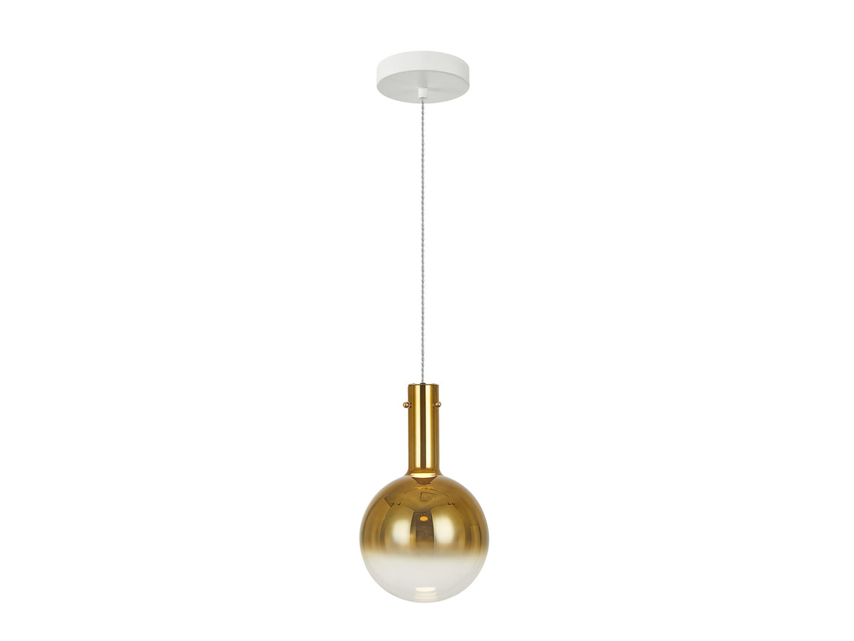 Lámpara Colgante Matices 4W LED Mate y Cristal Schuller - Blanco / Oro | Schuller · Ref. 553722