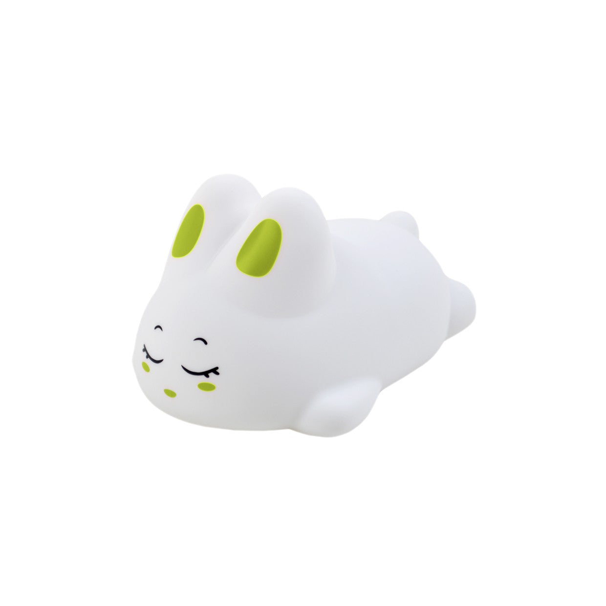 Sobremesa infantil Bunny LED verde recargable ALEMAR - Vista principal con diseño silicona