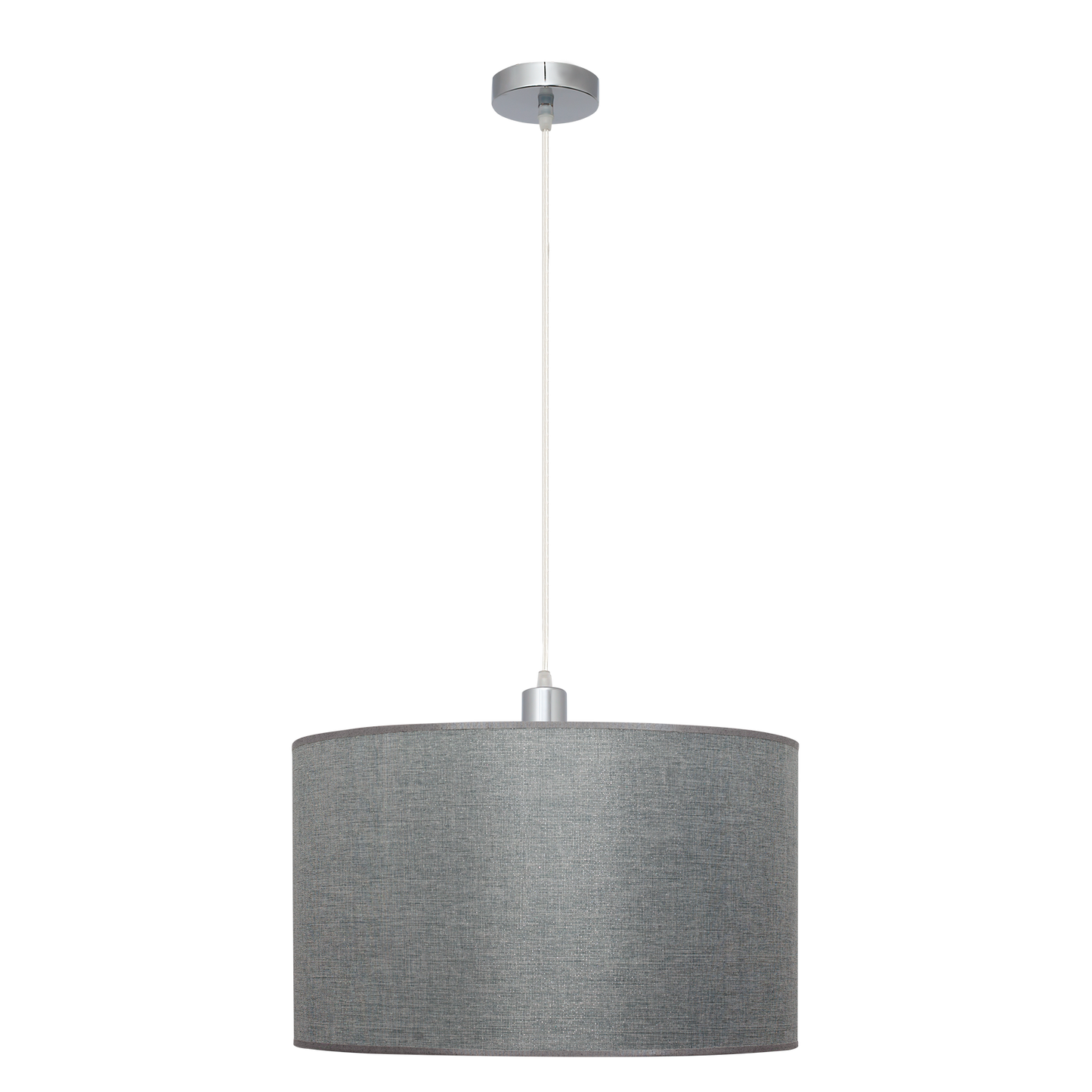 Lámpara colgante Axel fabricada en metal color cromo y plata