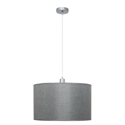 Lámpara colgante Axel fabricada en metal color cromo y plata