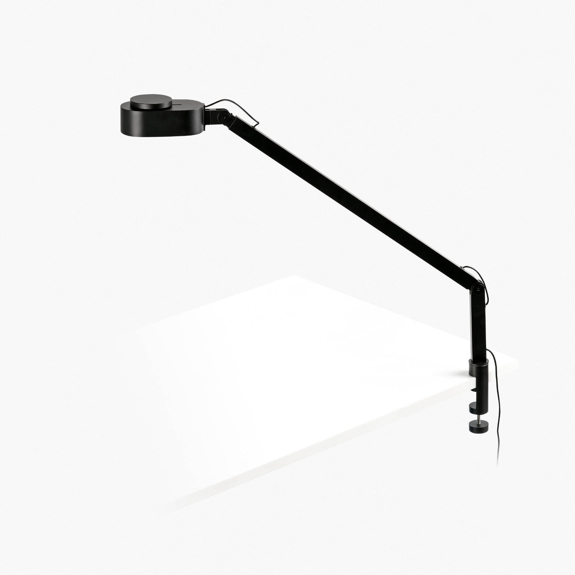 INVITING Lámpara de Pinza LED Regulable Negra Faro 57316 para escritorio