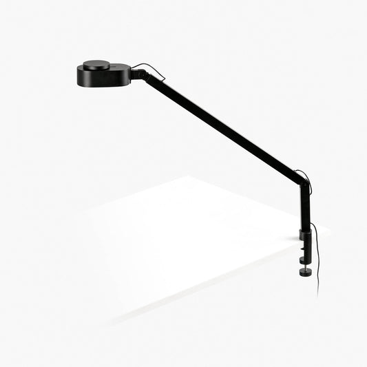 INVITING Lámpara de Pinza LED Regulable Negra Faro 57316 para escritorio