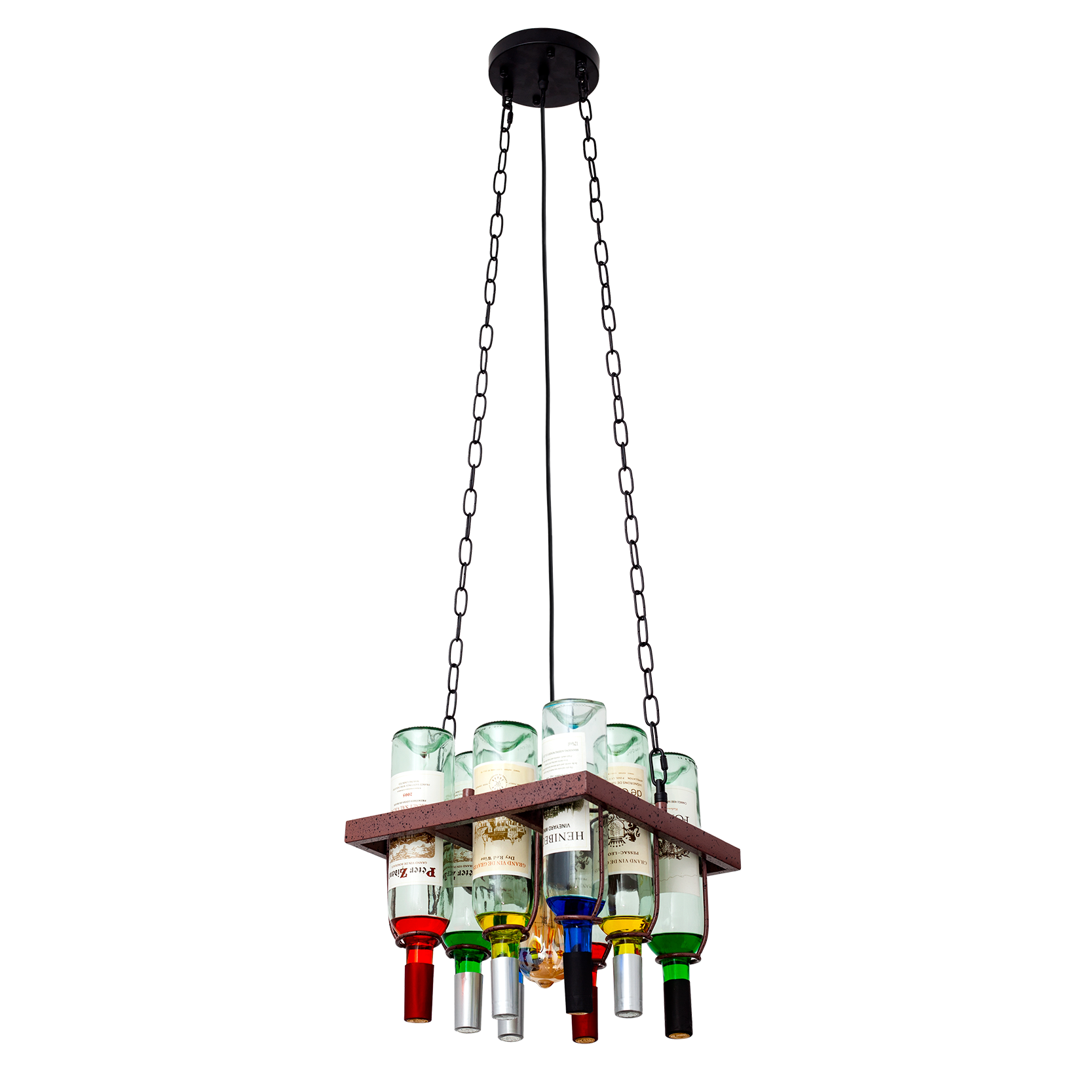 Lámpara rústica colgante con altura regulable ideal para comedor