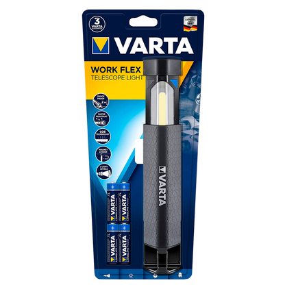 Linterna Varta LED 5W IP54 Negra, vista frontal