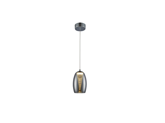 Lámpara Colgante Nebula 5W LED Cromo Cristal Espejado Schuller - vista principal | Schuller