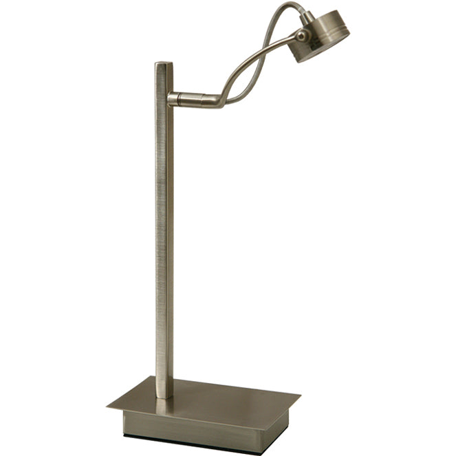 Lámpara de mesa WILLIAM LUMIT en níquel, referencia 59507*1T. Elegancia y luz para tu hogar.
