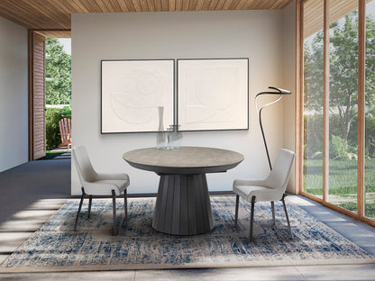 Mesa de Comedor Extensible Koria 130-230 cm Piedra y Negro Schuller - vista principal | Schuller