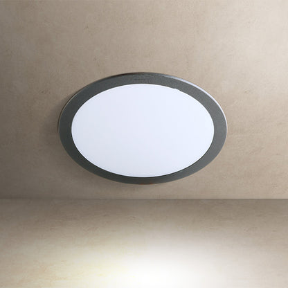 Downlight TERESA fabricado en Resina color Negro con difusor de Policarbonato