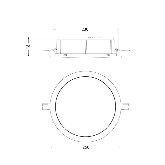 Downlight LED TERESA con temperatura de color ajustable 2700K-4000K