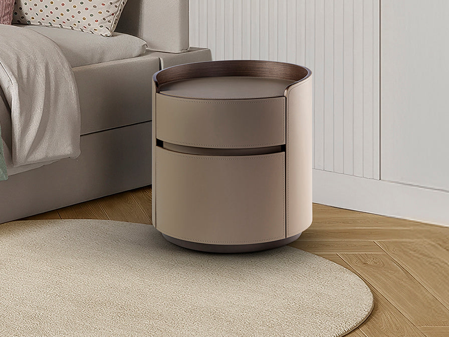 Mesita de Noche Cirze Beige Redonda - Schuller - 411752 - Vista 6