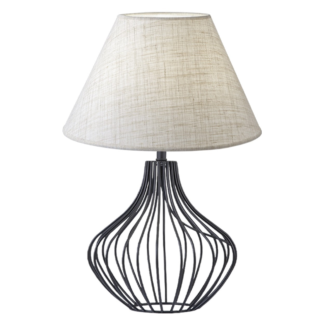 Lámpara Prison instalada en salón moderno - Ambiente con luz difusa