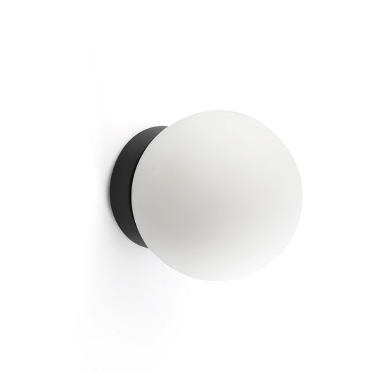 PING Aplique/plafón Baño Negro Faro 60011 para iluminar tu hogar con estilo.