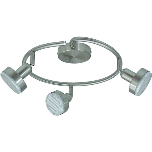 Plafón VITOR 3 Focos Niquel LUMIT, referencia 6020P-03 NI, ideal para iluminar tu hogar con estilo.