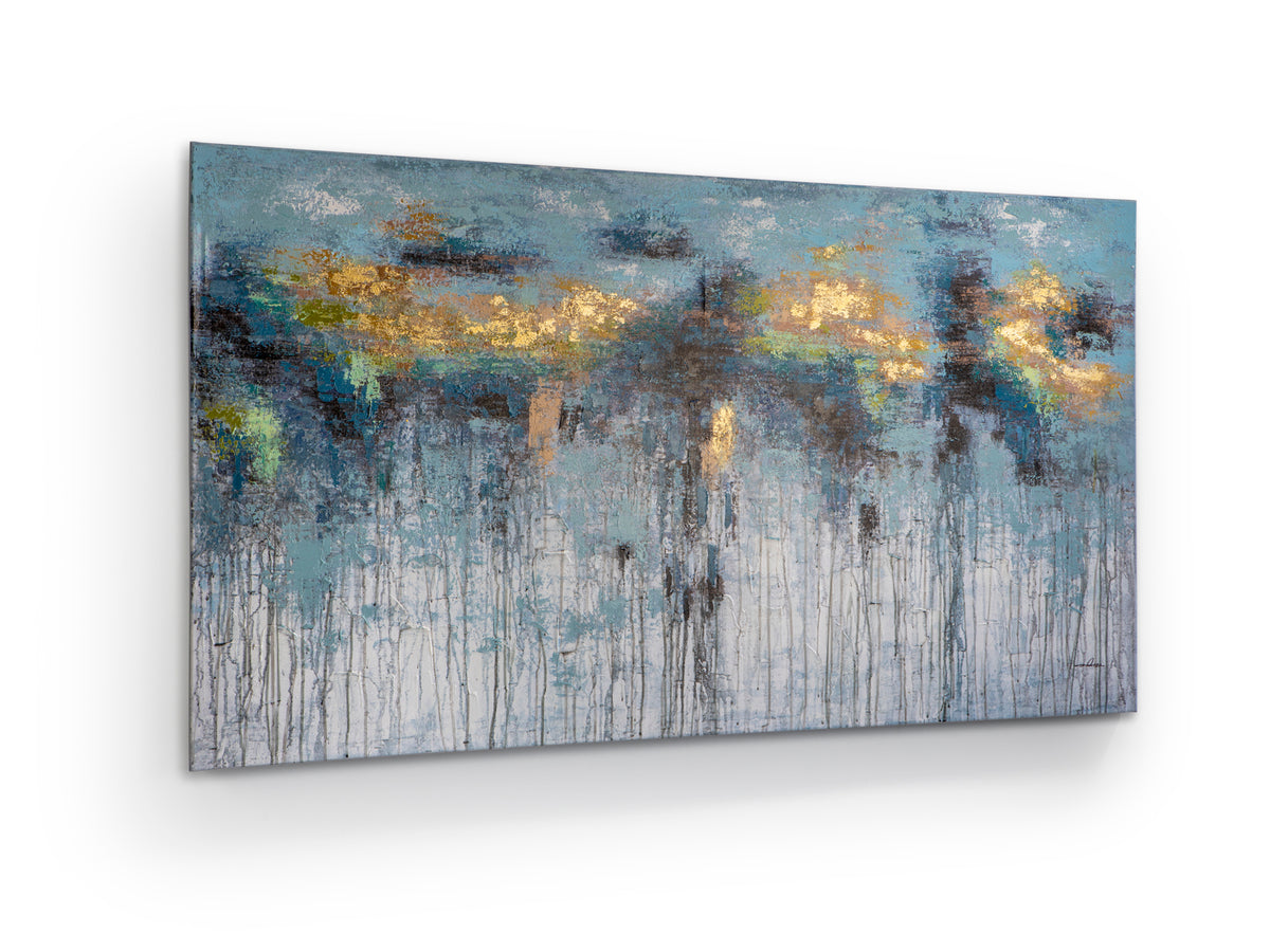 Cuadro Pintura Acrílica Aquas 150x90 cm Detalles Oro Schuller - vista principal | Schuller