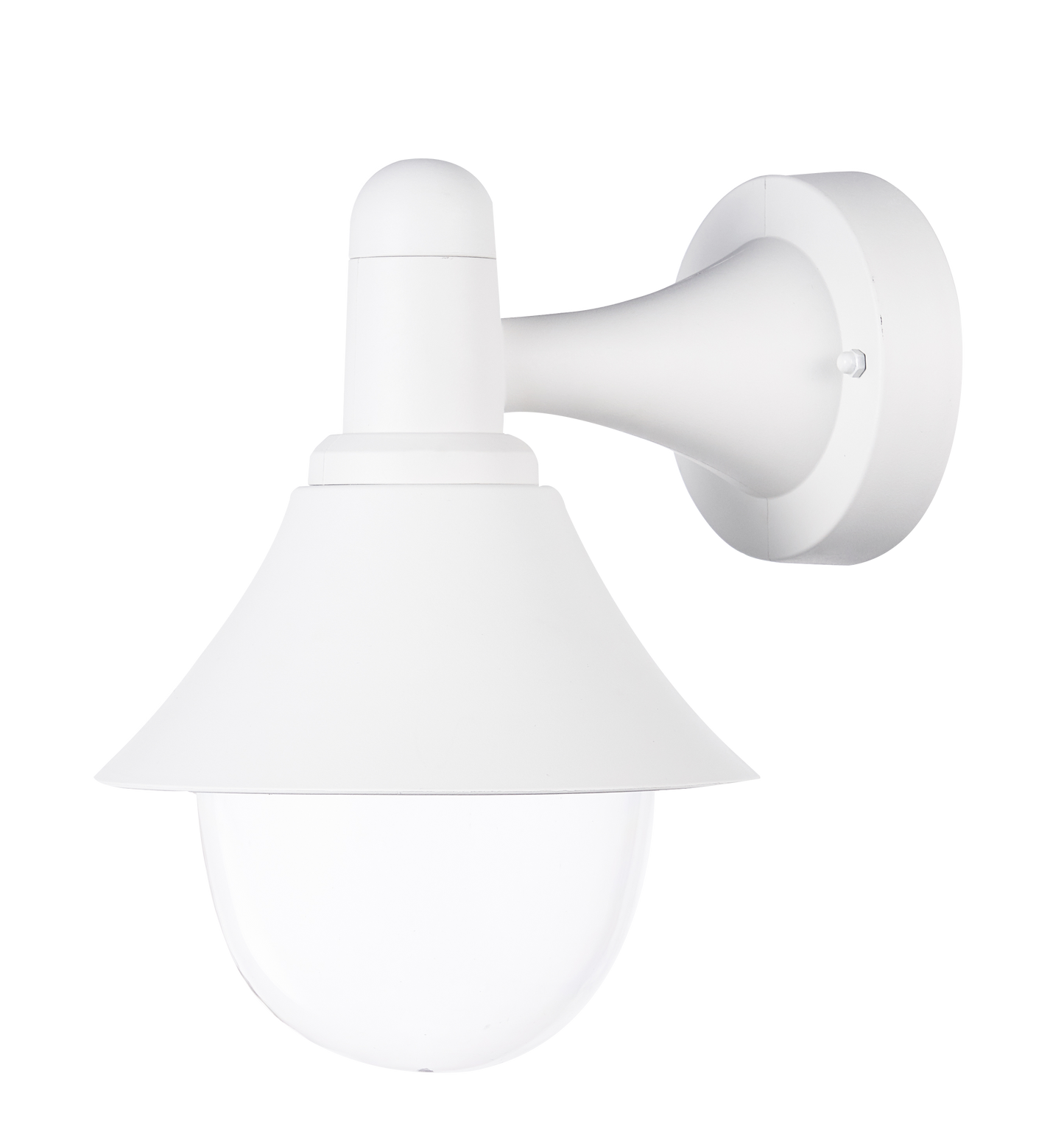 Aplique Exterior Mentol Blanco IP44 de Fabrilamp, vista frontal. luzguru.com