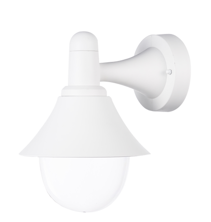 Aplique Exterior Mentol Blanco IP44 de Fabrilamp, vista frontal. luzguru.com