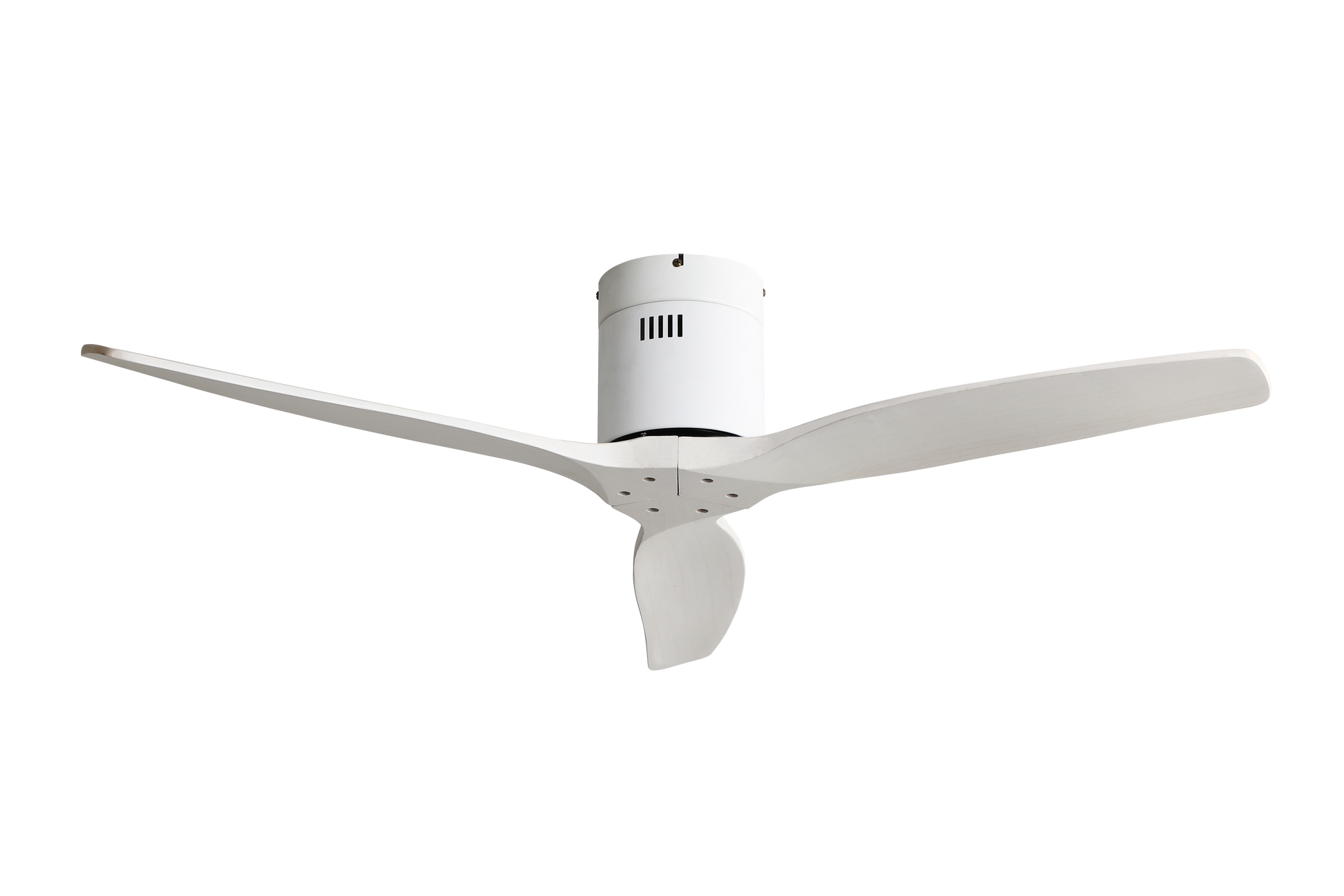 Moderno ventilador de techo con aspas de madera para tu hogar