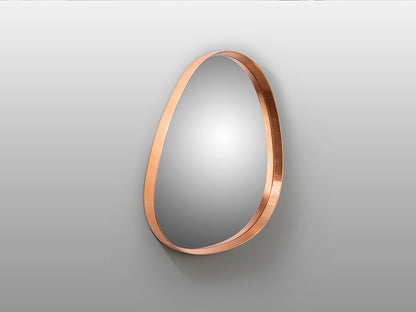 Vertical de Espejo Decorativo Julie de Schuller (Julie) en color Pan de Oro Rosa con marco de forma orgánica - Ref 607216.
