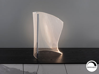 Lámpara de Sobremesa LED Velos 10W Dimable Cromo Schuller en ambiente decorado | Schuller