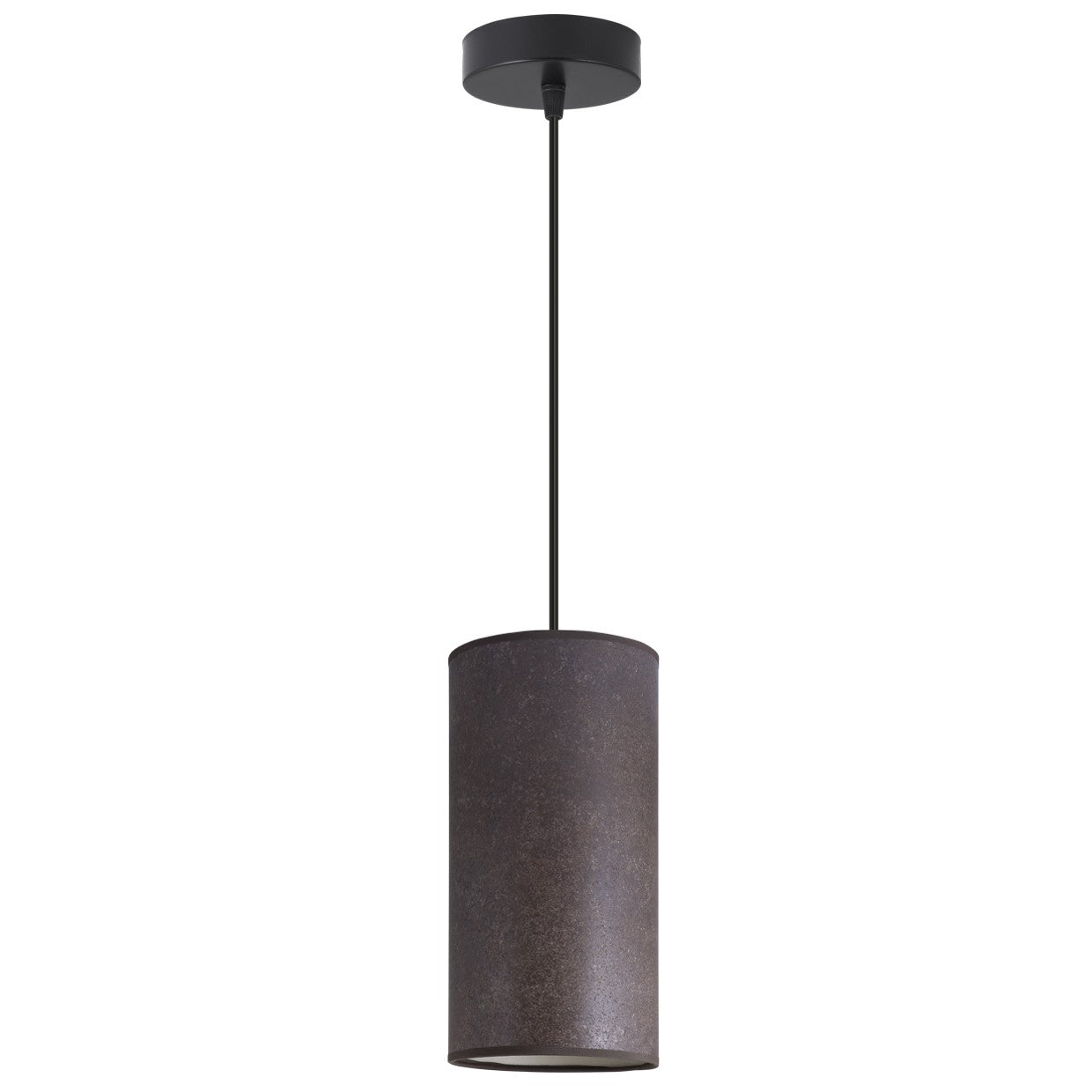 Lámpara colgante Tala óxido 15cm ALEMAR - Vista principal con pantalla cilíndrica