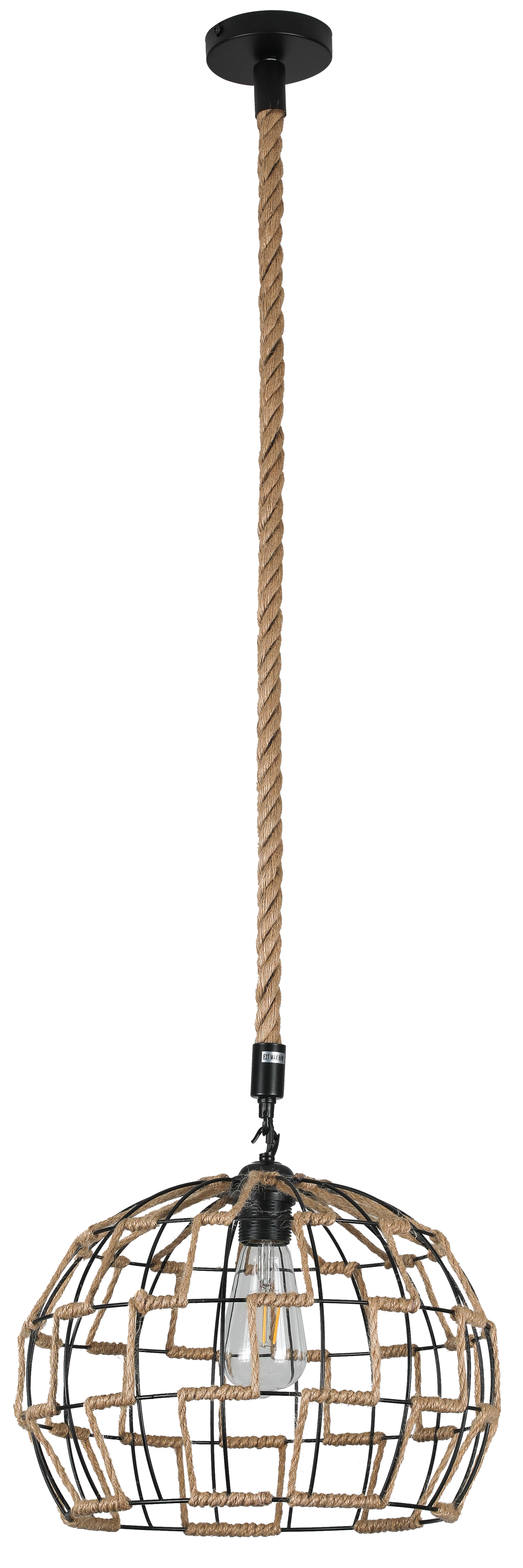 Colgante vintage rústico con altura regulable ideal para interiores