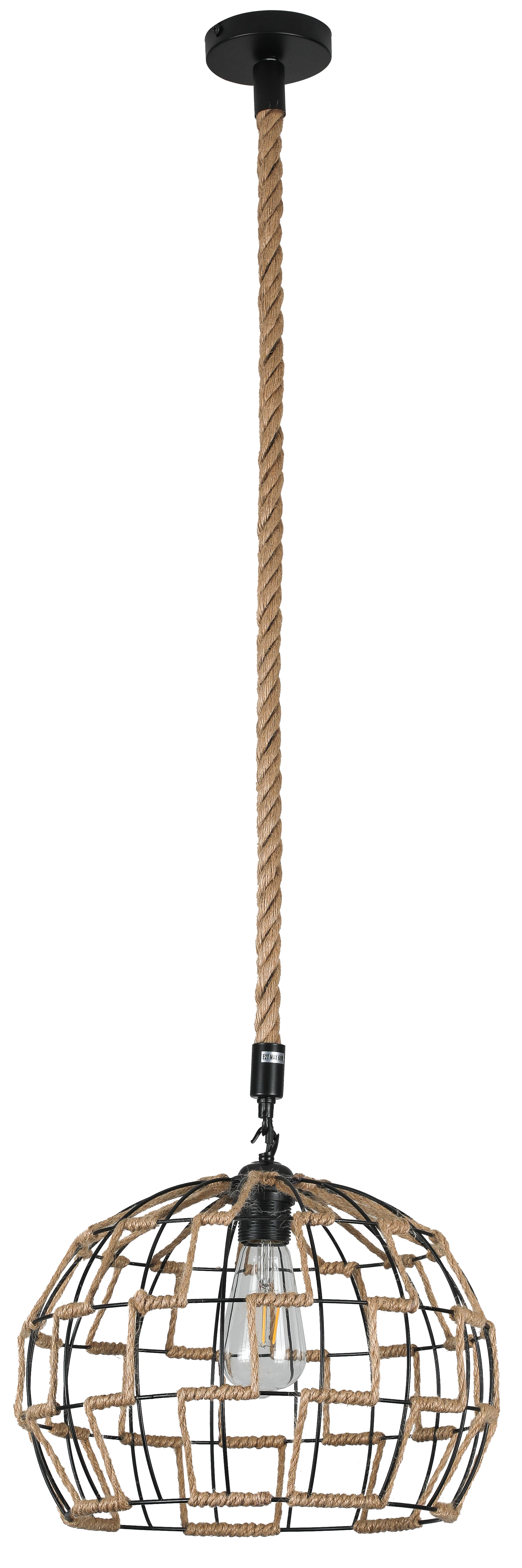 Colgante vintage rústico con altura regulable ideal para interiores